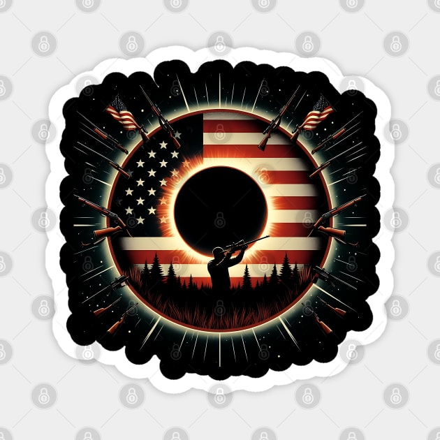 Solar Eclipse 2024 Design Hunting and the American Flag Magnet by click2print