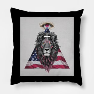 eyes for lion America Pillow