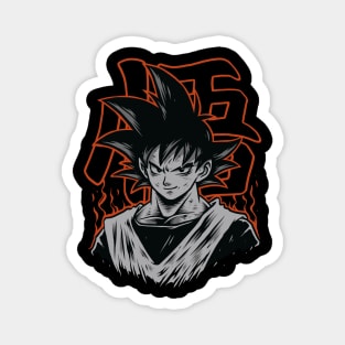 Black goku Magnet