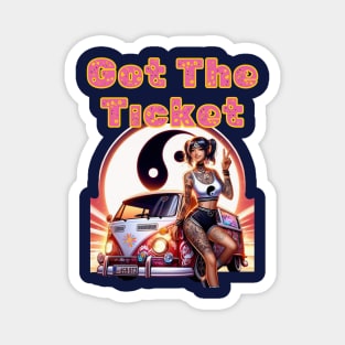 Kawaii, Anime Girl, Got The Ticket | Catsie Cat Magnet