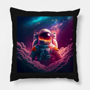 Astronaout staring back at the cosmos Pillow