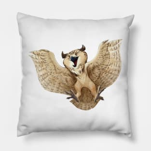 Eurasian eagle-owl Pillow