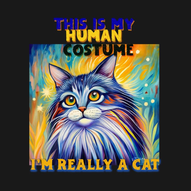 This Is My Human Costume I'm Really A Cat by albaley