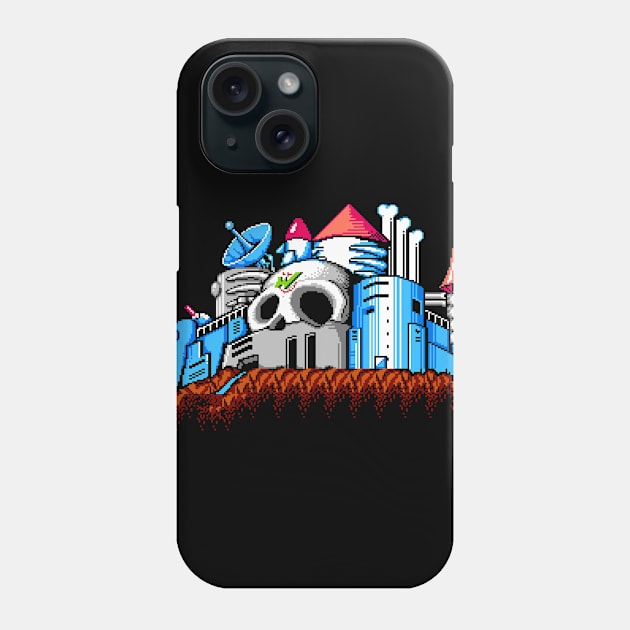 Castle White Skull Phone Case by winsarcade