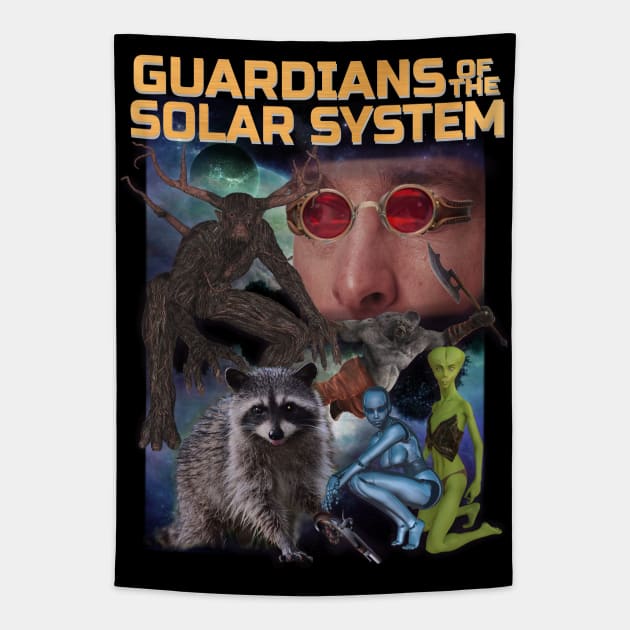 GUARDIAN OF THE SOLAR SYSTEM Funny MCU Super Hero Knock Off Boot Worst Parody But A Good Gift Idea Tapestry by blueversion