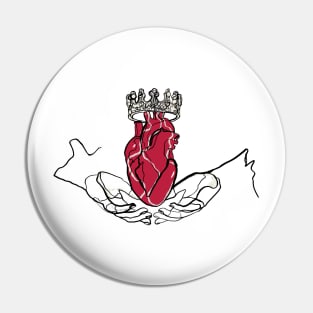 Single Line - Claddagh Pin