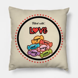 Valentines Love Sugar and Spice Pillow