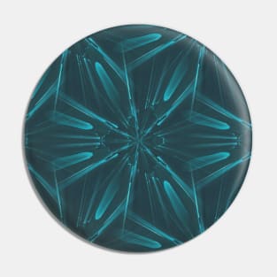 Green Laser Daisy Futuristic Pin