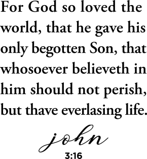 For God so loved the world - John 3:16 Magnet