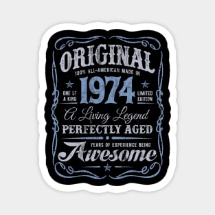 Born In 1974 All American Original Birthday Gift Magnet