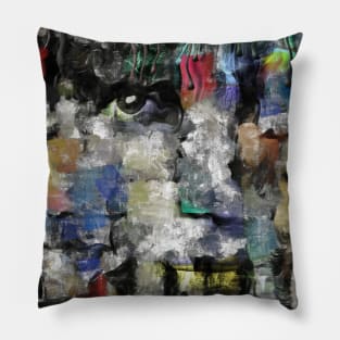 Abstract portrait painting Pillow