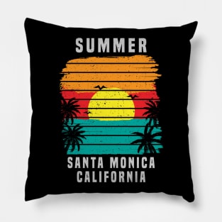 Summer Santa Monica California Pillow