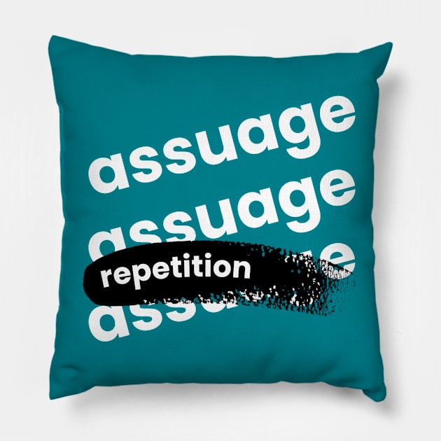 Assuage Repetition Pillow by Emma Lorraine Aspen