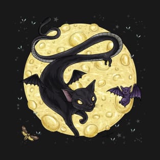 Dragon cat and bat T-Shirt