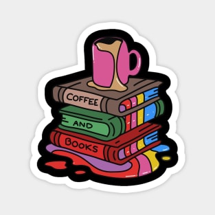 Coffee and Books Magnet