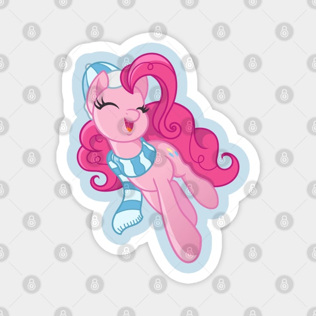My Little Pony Christmas Pinkie Pie Magnet by SketchedCrow