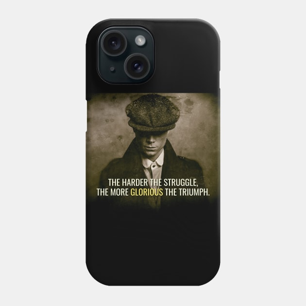 PB Glorious Triumph Sepia Phone Case by Millionaire Quotes