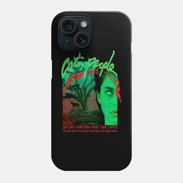 Cat People, Classic Horror Phone Case by The Dark Vestiary