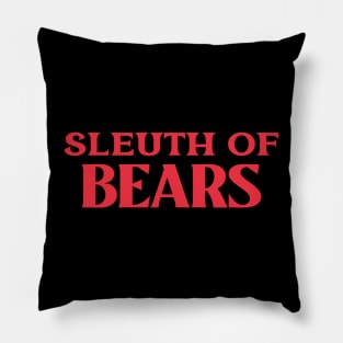 Sleuth of Bears Animal Collective Nouns Pillow