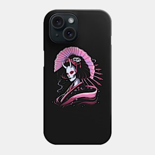 Geisha | Geisha Skull | Cool Retro Japanese Horror Aesthetic #21 Phone Case