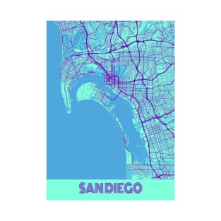 San Diego - United States Galaxy City Map T-Shirt