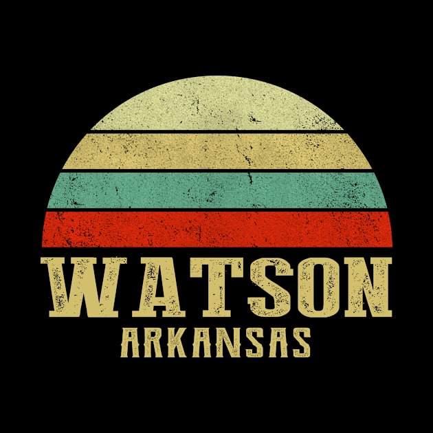 Watson Arkansas Vintage Retro Sunset by Curry G