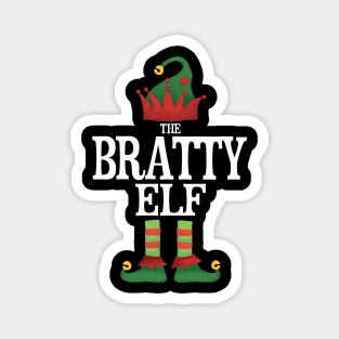 Bratty Elf Matching Family Group Christmas Party Pajamas Magnet