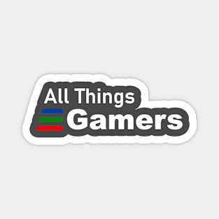 All Things Gamers Multiplatform in White Magnet