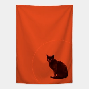 orange cat Tapestry