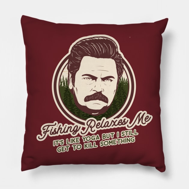 Swanson Fishing Pillow by Mozz