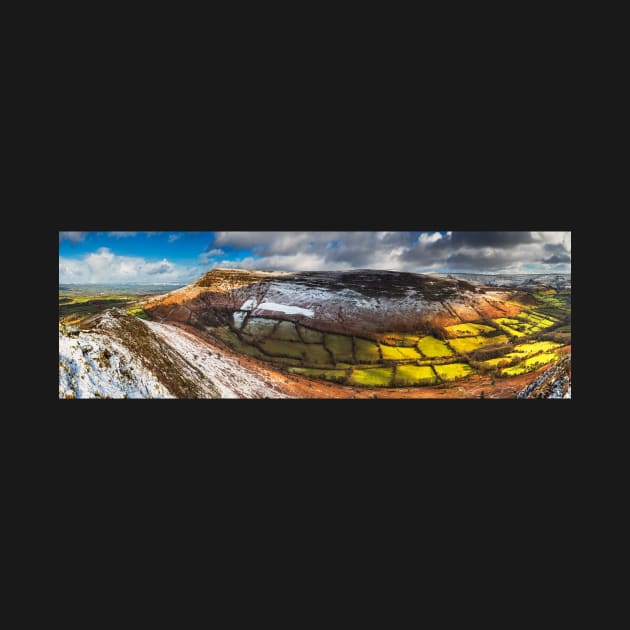 Mynydd Troed from Mynydd Llangorse, Brecon Beacons National Park, Wales by dasantillo