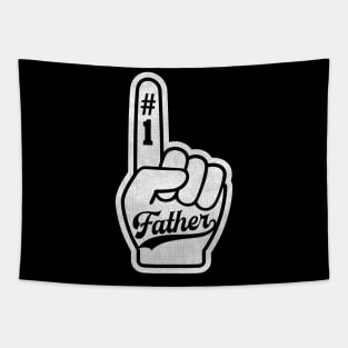 Number One Father baseball style sports Tapestry