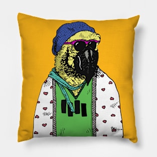 Hipster Cockatoo Pillow