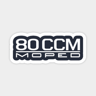 80cc moped emblem (white) Magnet