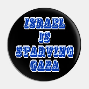 Israel IS Straving Gaza - Back Pin