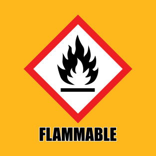 warning: flammable T-Shirt