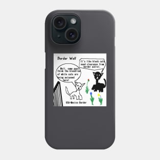 Border Wall Illustration on White Background Phone Case