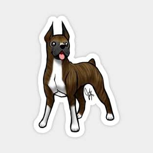 Dog - Boxer - Brindle Magnet