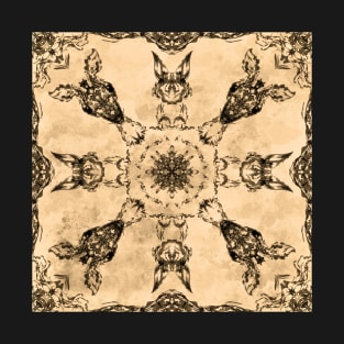 Deer and Rabbits mandala T-Shirt