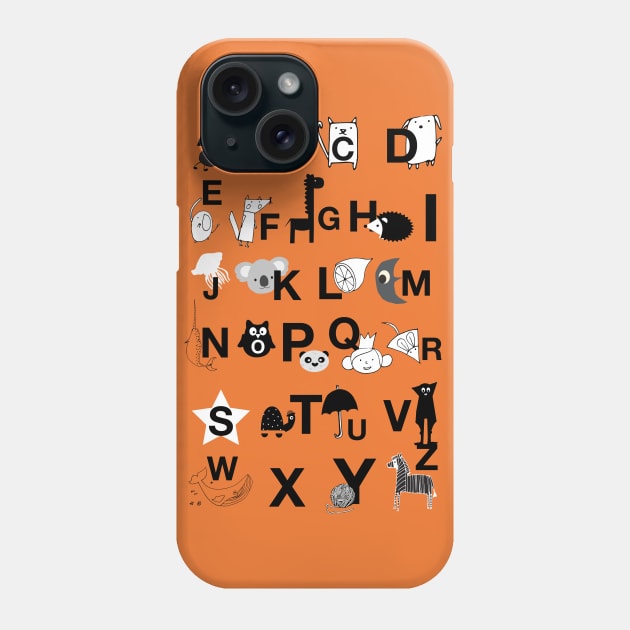 ABC Orange Phone Case by bruxamagica