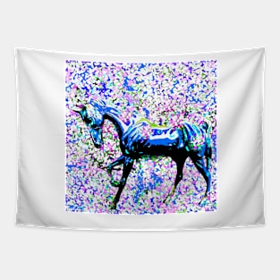 Horse Among the Petals Tapestry