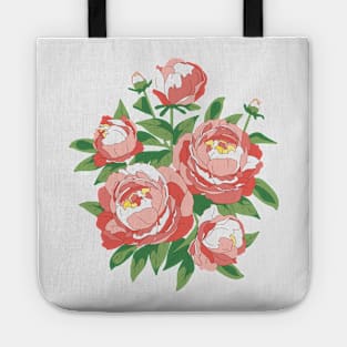 Bouquet of peonies Tote