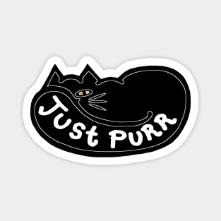 JUST PURR, Black Cat Magnet