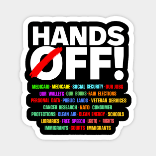 Hands-Off-Protest Magnet
