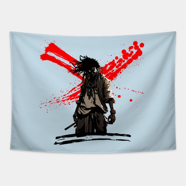 Dreadlock Samurai Tapestry by apsi