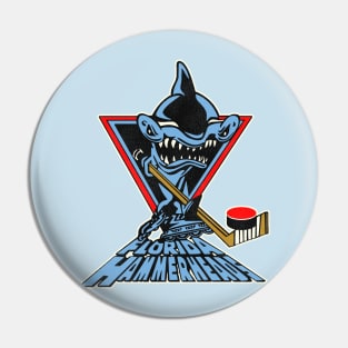 Retro Defunct Florida Hammerheads Roller Hockey Pin