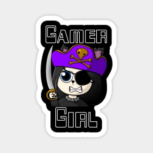 Gamer Girl, Wolf Girl, Pirate Girl. Twitch streamer emote Magnet