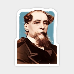 Victorian Writer Charles Dickens illustration Magnet