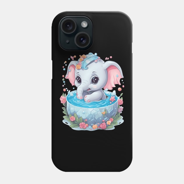 Elephant Drawing Phone Case by animegirlnft