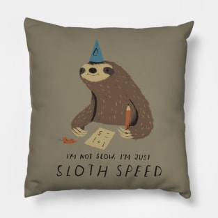 sloth speed Pillow